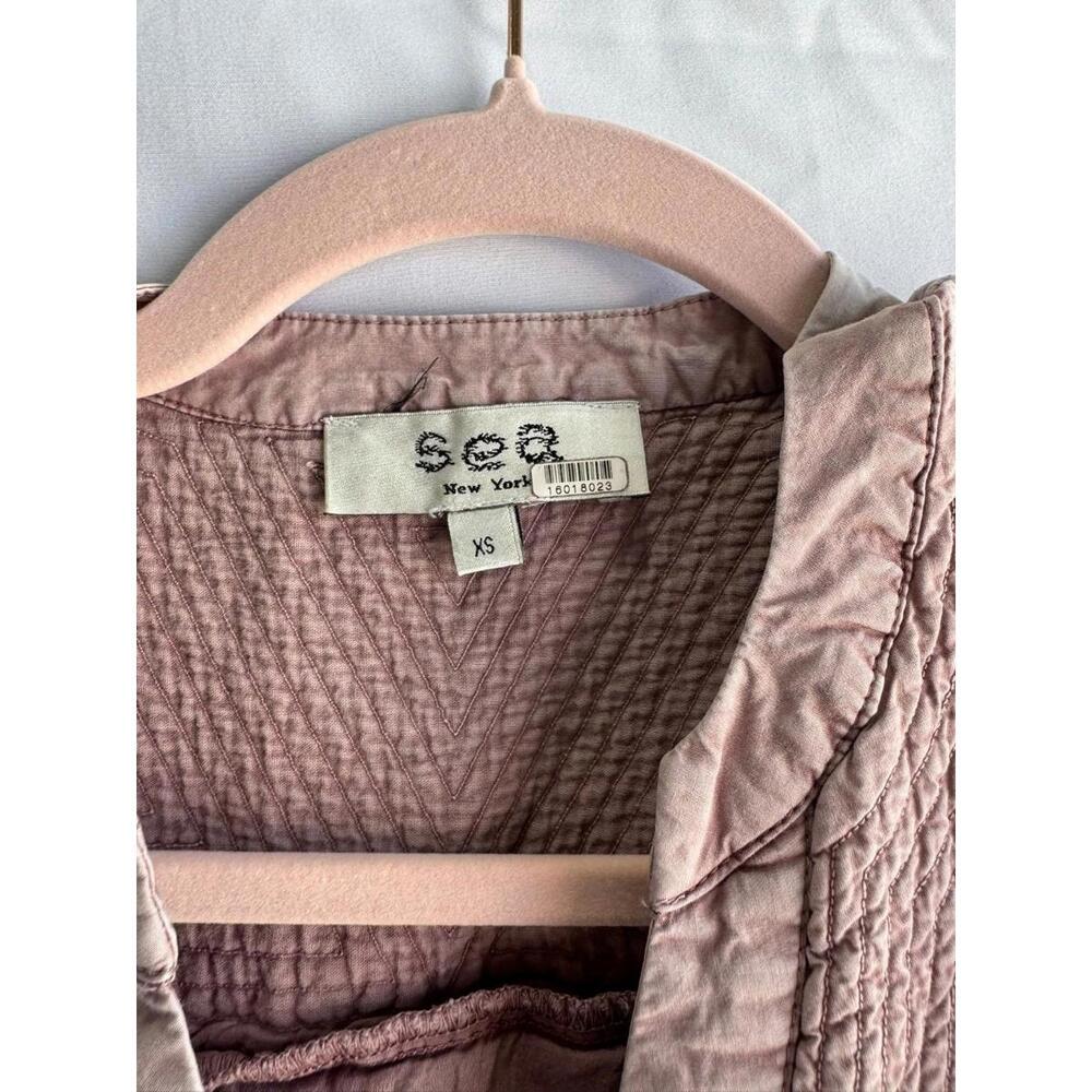 Sea New York Pink Cotton Heidi Tunic Dress Size XS with Small Stains - Picture 5 of 7